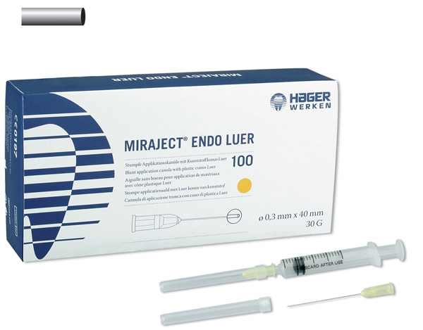 Miraject Endo Luer - Boîte de 100 aiguilles