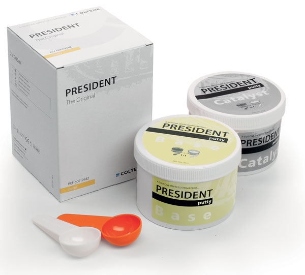 Président The Original PUTTY 300 ml de base + 300 ml de catalyseur + 2 cuillères