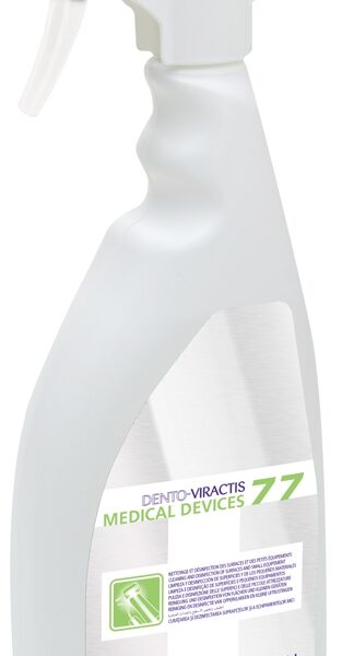 Flacon 1L désinfection Dento Viractis 77 avec pulverisateur