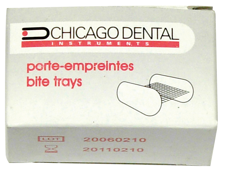 Bite-Trays droits - Boîte de 50