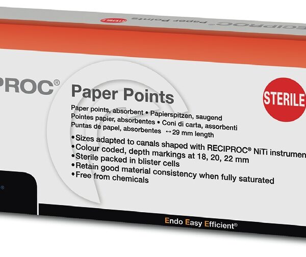 Pointes de papier ISO Taper Reciproc - Boîte de 144