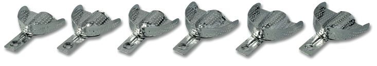 Porte-empreintes Bas perforés en aluminium