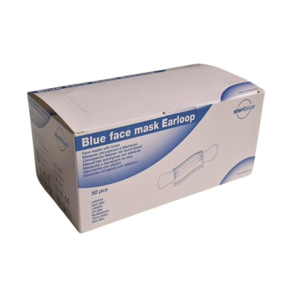 MASQUES A ELASTIQUES EARLOOP BLEU (50) STERIBLUE