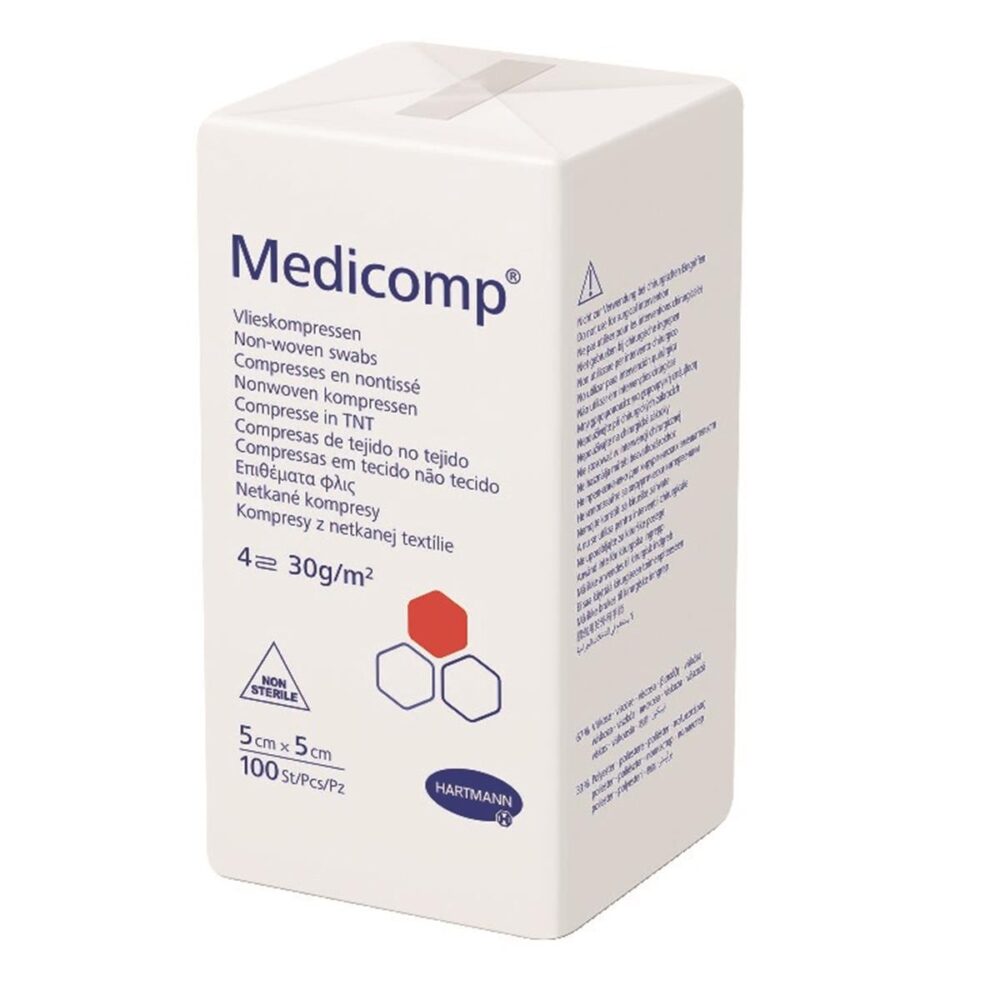 COMPRESSES NON TISSEES 5X5CM X100 HARTMANN