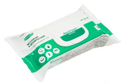 Lingettes Aseptonet Pop-Up Sans Alcool parfum Eucalyptus - Sachet de 100