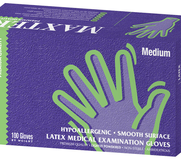 Gants d’examen en latex poudrés Maxter