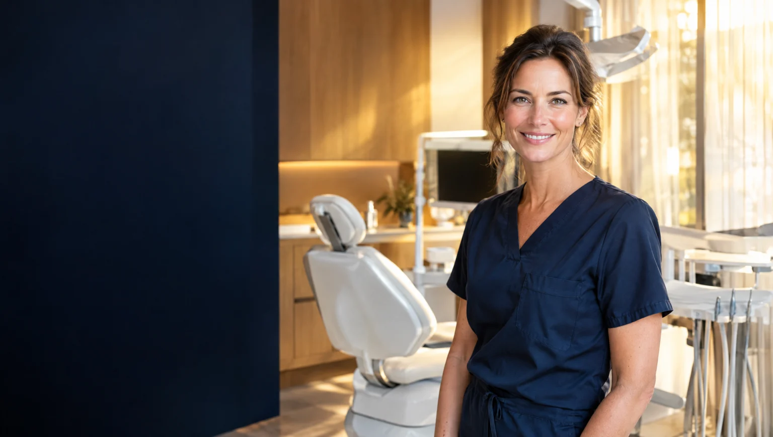 Chirurgienne-dentiste dans son cabinet